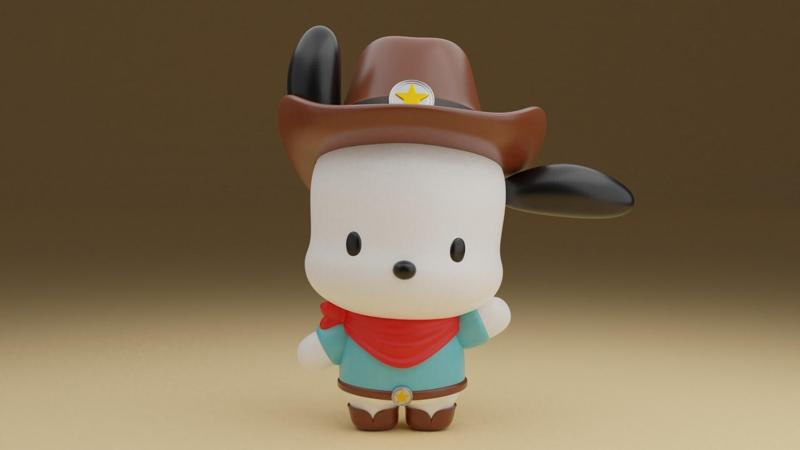 Pochacco sanrio cowboy sheriff