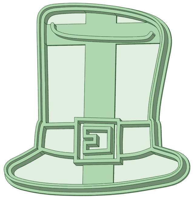 Saint Patrick Cap 1 cookie cutter