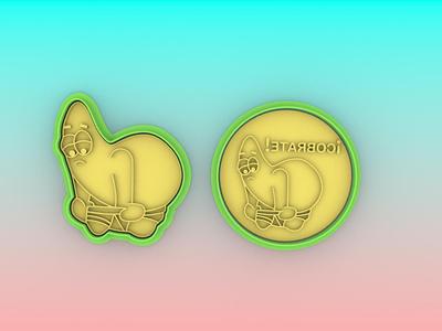 Patrick meme cookie cutter, cobrate - Patrick meme cookie cutter, cobrate