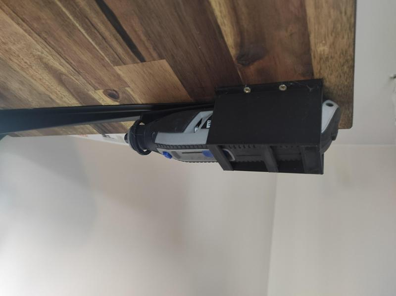Screw mount for dremmel lite 7760 grinder