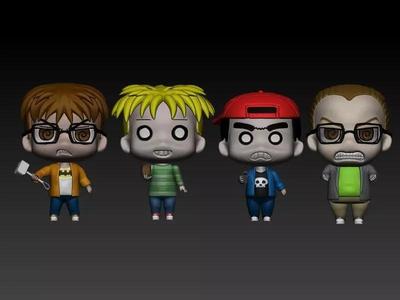 The eltingville club chibis