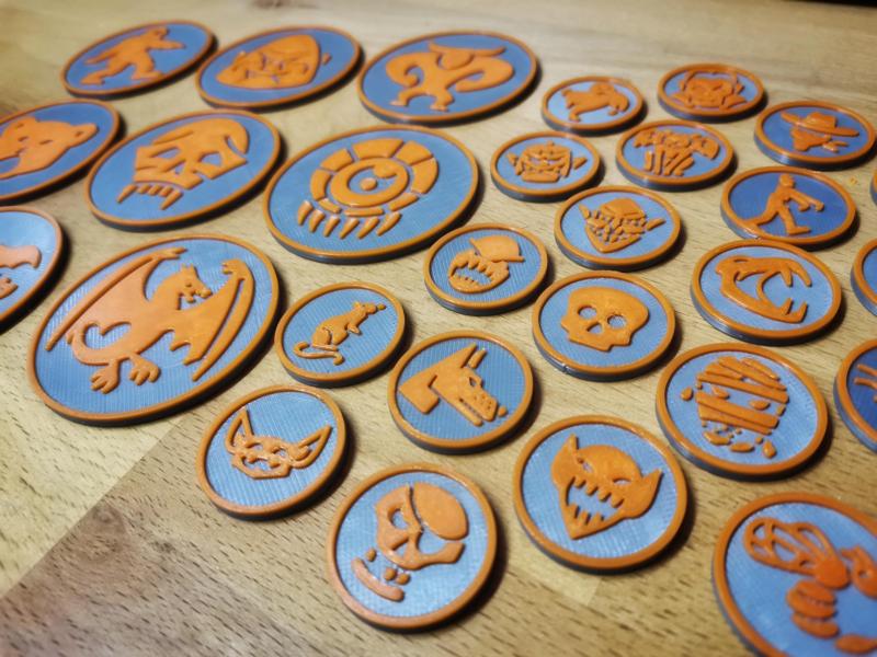 DnD Monster Token Set of 30