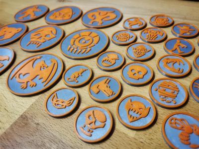 DnD Monster Token Set of 30