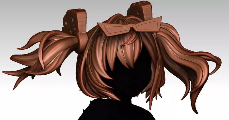 3D Hairstyles for girl V107