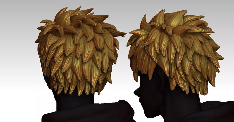 3D Hair style for Man V43