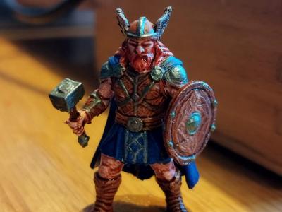 DnD Miniature Thor Viking God 28mm