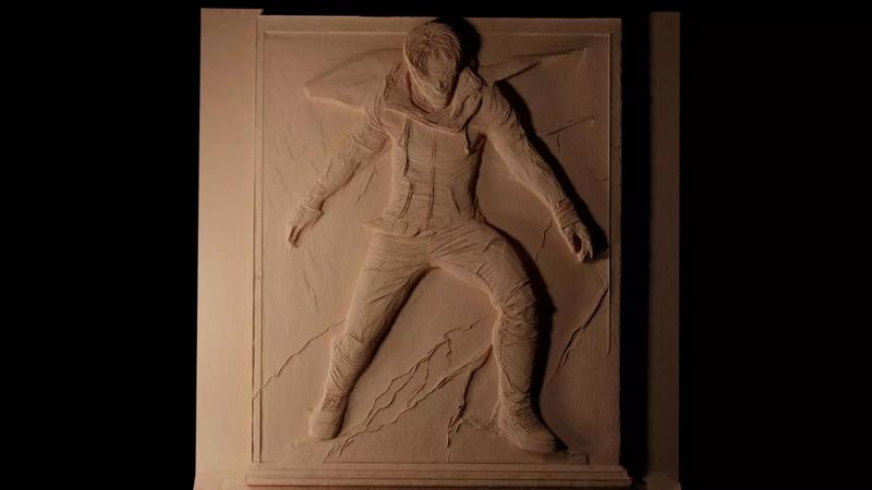 Alex Mercer Prototype CNC 3d Print High Relief Sand Casting