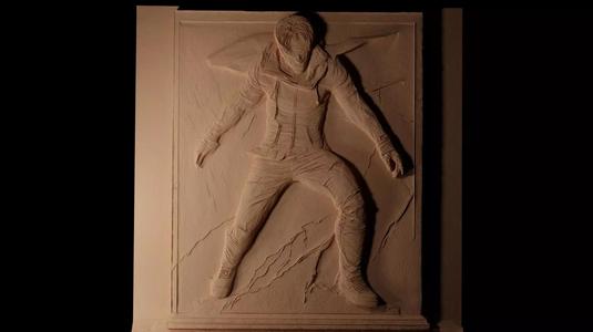 Alex Mercer Prototype CNC 3d Print High Relief Sand Casting