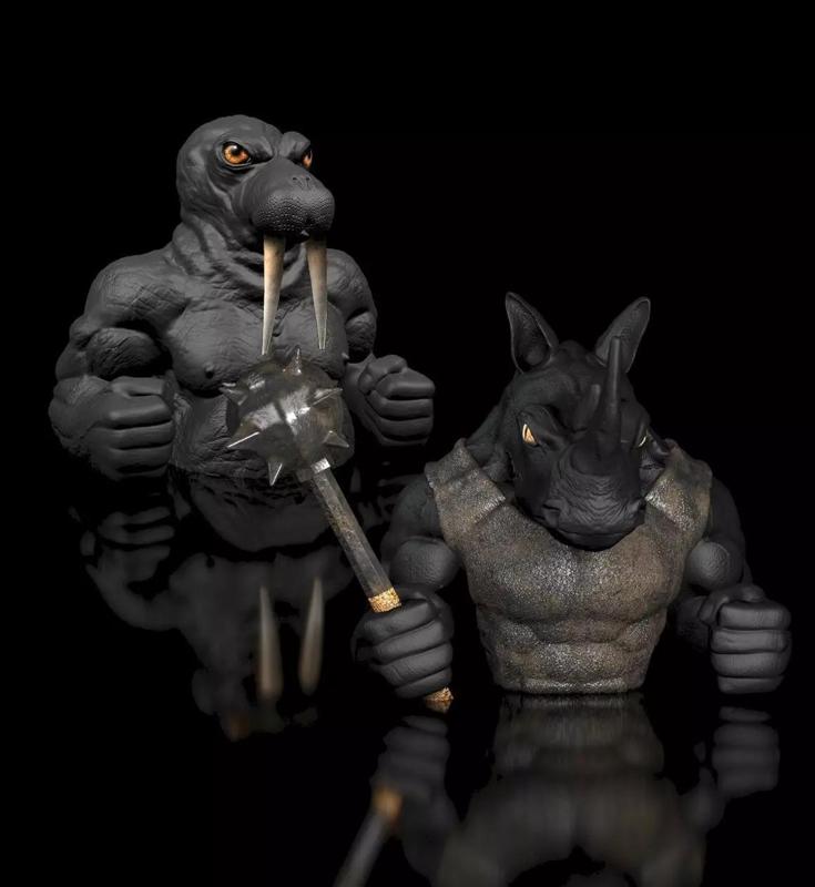 2-Pack -  30 Percent Discount Bust Walrus and Rhinozerus-Dozer