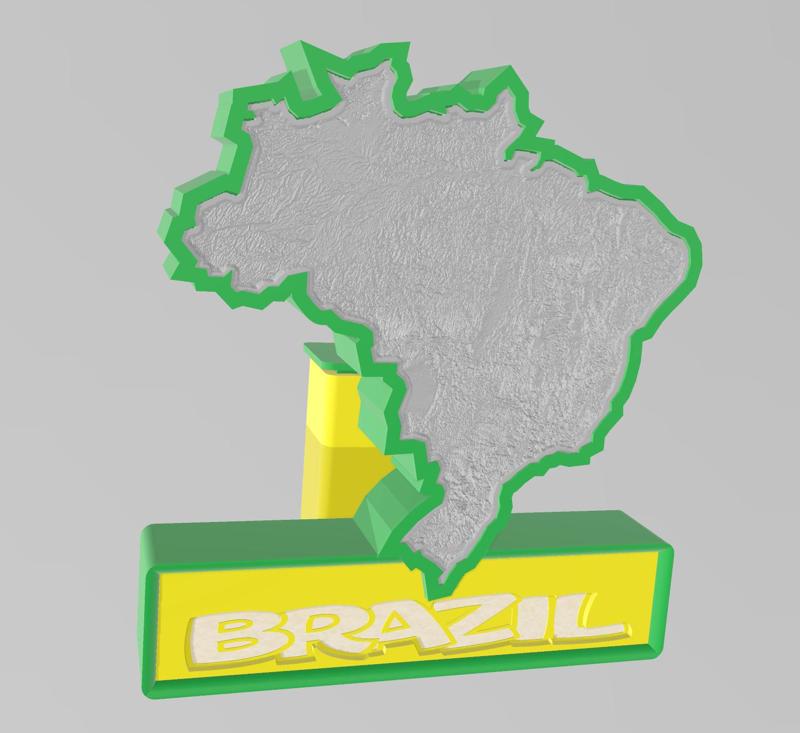 Led BRAZIL lamp with litho