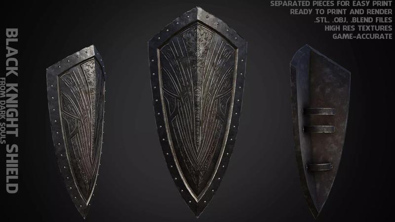 Dark Souls Black Knight Shield for Cosplay