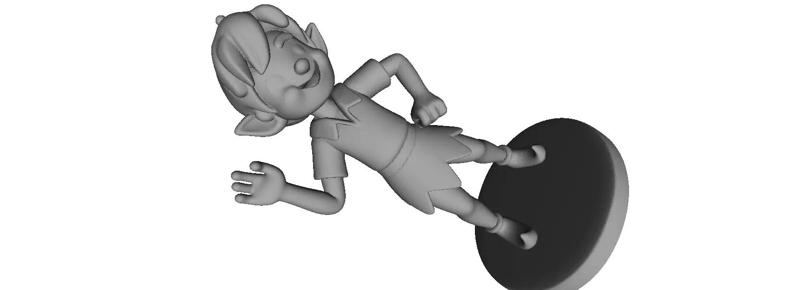 444  Elf  Full Body Ivory Figurine