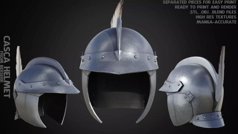 Berserk Casca Helmet for Cosplay