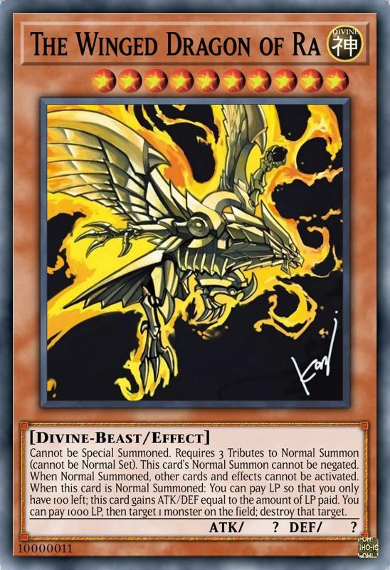 The Winged Dragon of Ra(2nd TCG) Night Light Lithophane