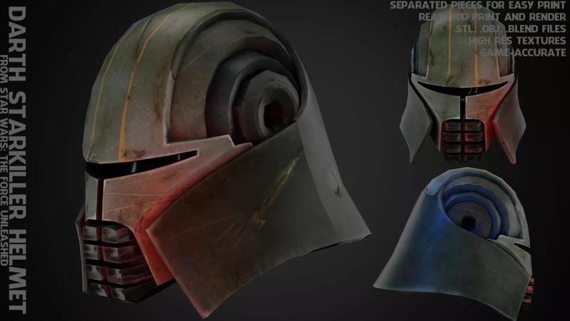 Darth Star Killer Helmet for Cosplay