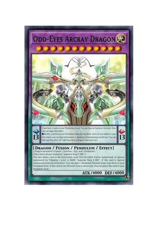 YUGIOH ODDEYES 3D CARD