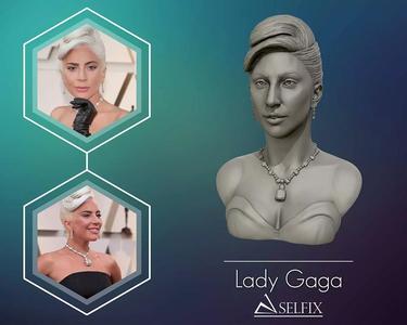 Lady Gaga  sculpture Ready to Print