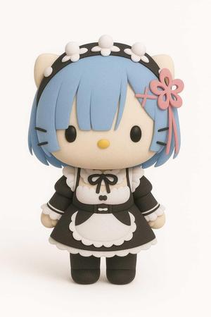 Hello Kitty Rem cosplay