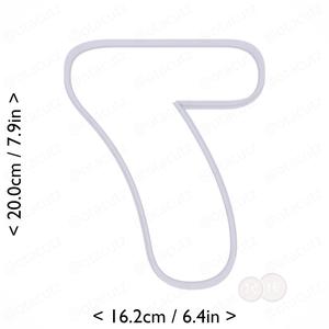 Number Seven Cookie Cutter 7.5in / 19.1cm