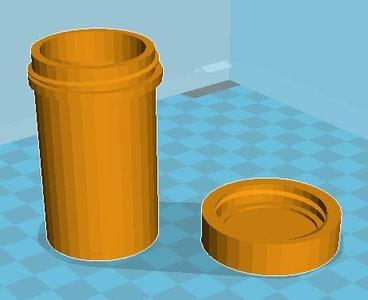 Pill Bottle with Cap
