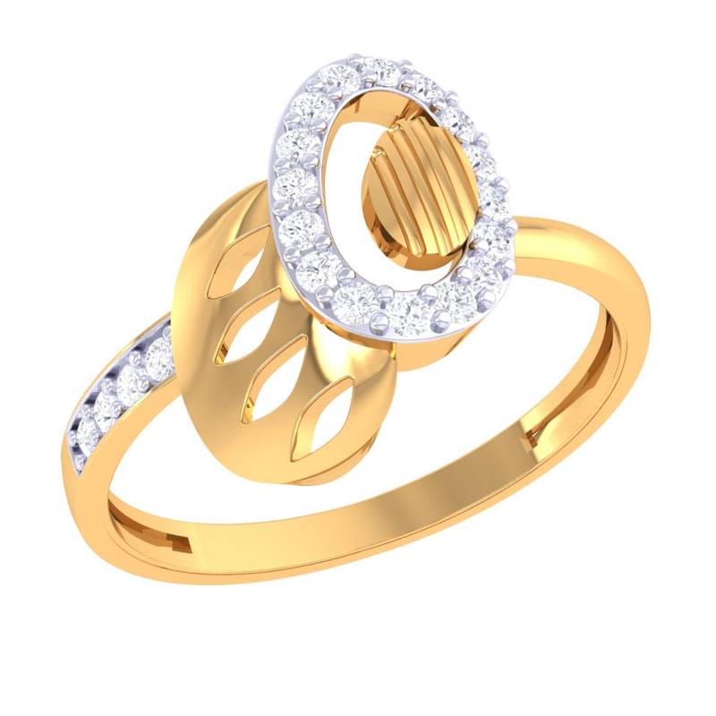 Printable 3D jewelry model of Lady diamond ring