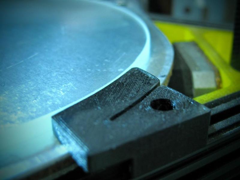 Glass clamp and heat bed for Mini Kossel