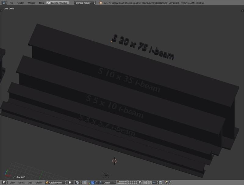 American Standard I-beam Pack (4 sizes)