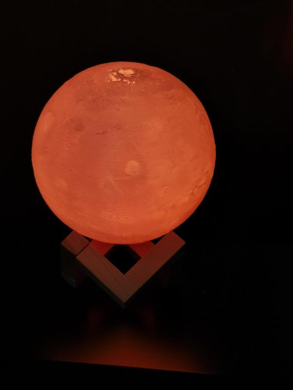 Mars Lamp. Lampara de Marte. 120 mm Diametro