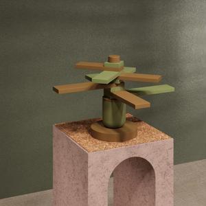 Geometric Tree-Inspired Vase – Sharp Edges & Modern Design