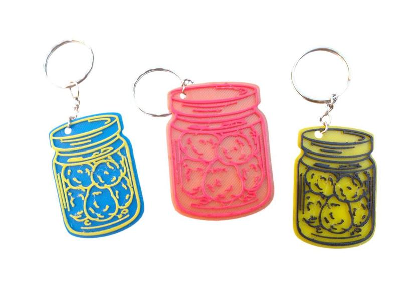 GROW Bud Flask Key Ring