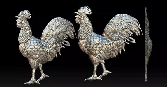 Rooster reliefs 3D Print model