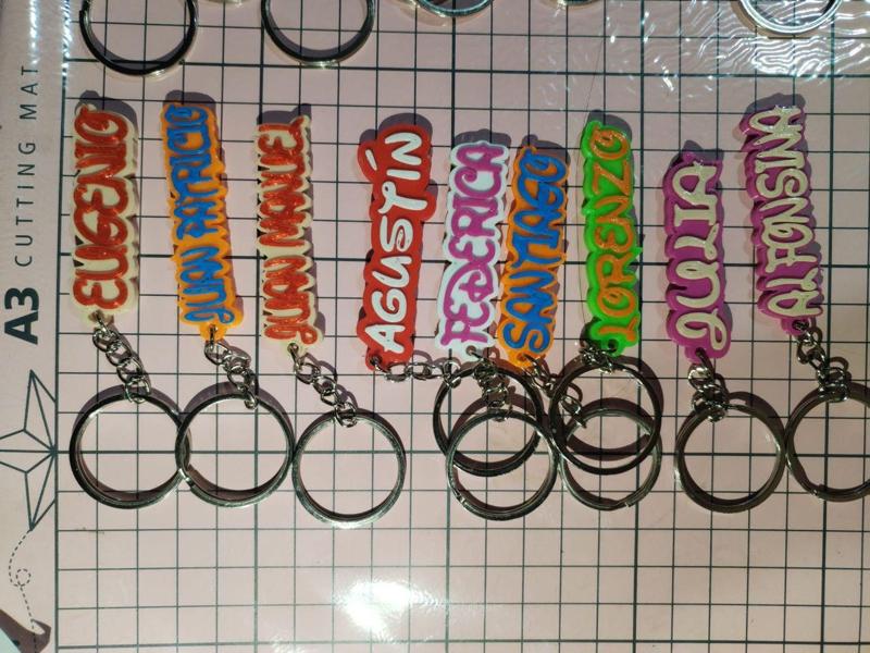 NAME KEY RINGS PACK 2