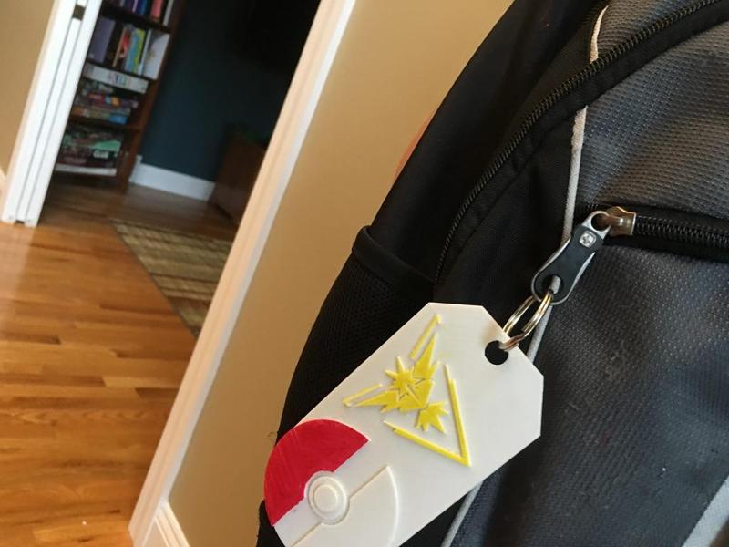 Pokemon Go Backpack Tag (Yellow Team)
