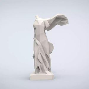 Printable Victory of Samothrace Lowpoly Style