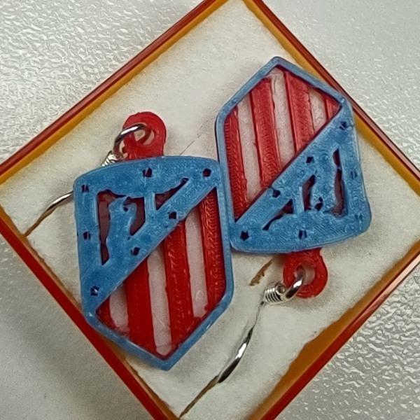 Club Atlético de Madrid earrings