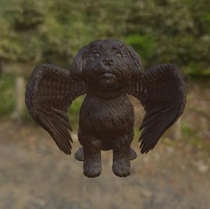 MALTESE WITH ANGEL WINGS