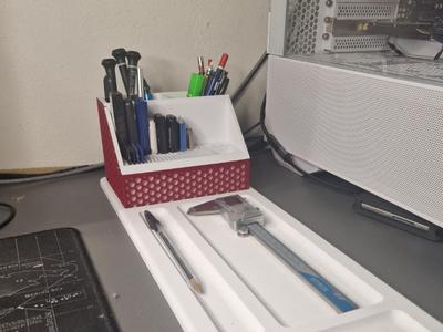 Multi-Use Desk Organizer - Tool & Parts Base