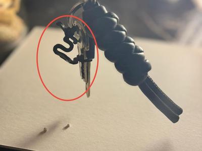 Keychain silencer carabiner