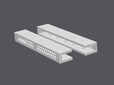 Underdesk holder mount for Apple MacBook Air 13 M3