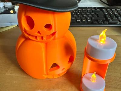 Tealight holder for Halloween Tea Lamp - Wizard-K