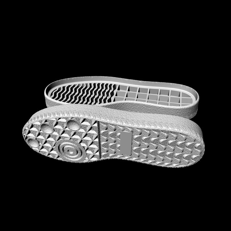 SIZE 37 SAMBAE SHOES SOLE AND MAQUETTE STL AND IGS FILES