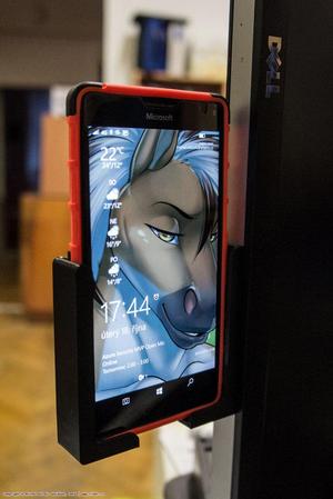 Big Phone Holder for Computer Monitor