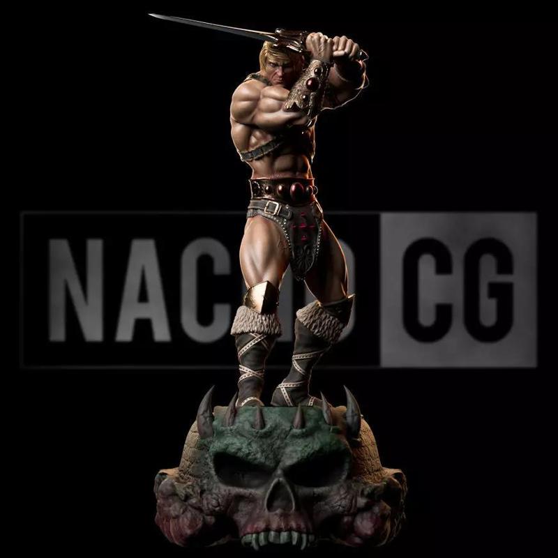 Statue and Bust version - Fan Art - He Man MOTU 3D Model Collection