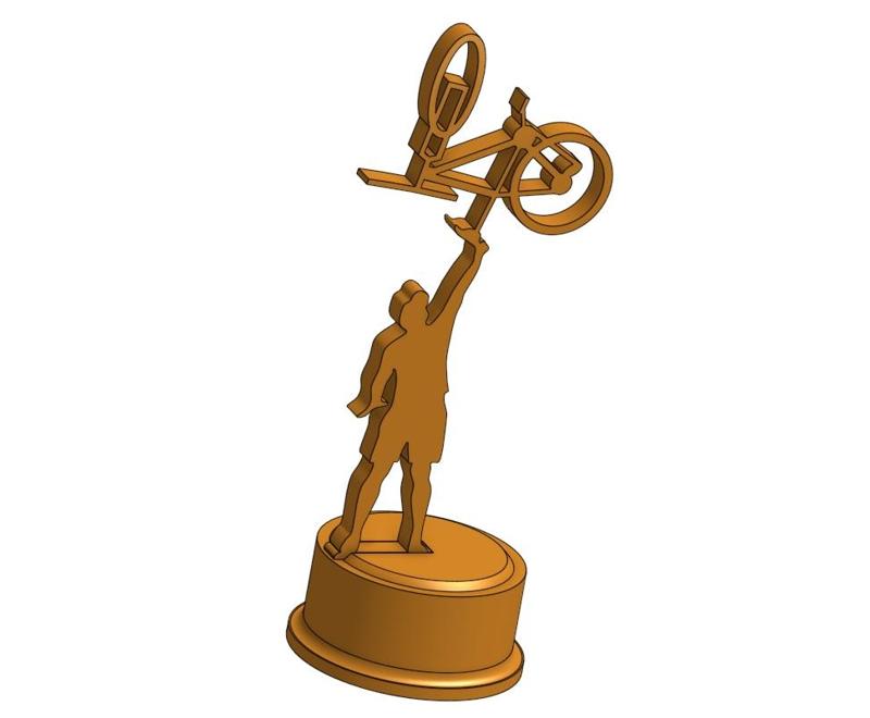 UNIQUE CYCLING SPORTS TROPHY