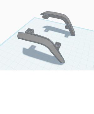 Custom front fender for rc car MN128 MN86Ks. Plug and play (PNP)