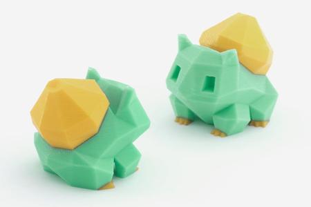 Low-Poly Bulbasaur - Multi and Dual Extrusion version