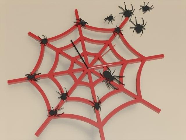 spider web clock