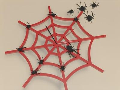spider web clock