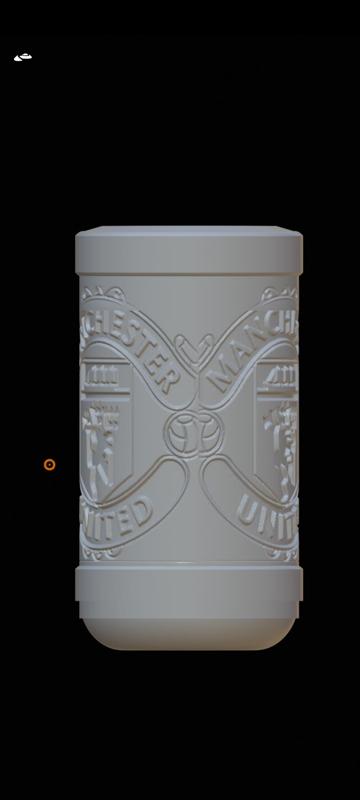 Man united Engraved Vase or Storage Jar for Football Fans