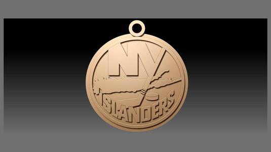 NHL new york islanders keychain shield color printable